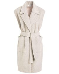 Please - Light Coat Polyester, Viscose - Lyst