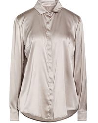 Camicettasnob - Taupe Shirt Silk, Elastane - Lyst