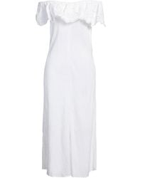 120% Lino - Midi Dress - Lyst