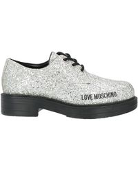 Love Moschino - Lace-Up Shoes Textile Fibers - Lyst