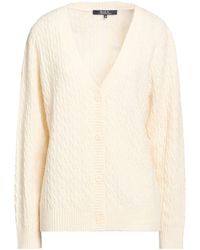 BLUE IV by ISABELLE VAN DEN ABEELE - Cream Cardigan Polyester, Acrylic, Wool, Elastane - Lyst
