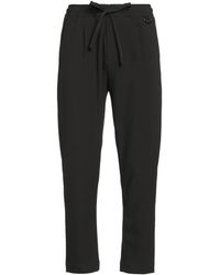 Officina 36 - Dark Pants Polyester, Viscose, Wool, Elastane - Lyst