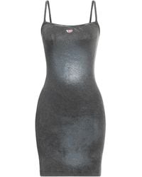 DIESEL - Lead Mini Dress Rayon, Elastane, Viscose - Lyst