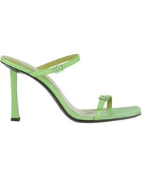 BY FAR - Lime Sandals Leather - Lyst