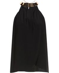 SIMONA CORSELLINI - Top Acetate, Silk - Lyst