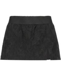 Dolce & Gabbana - Mini Skirt Cotton, Polyester, Polyamide, Silk, Elastane - Lyst