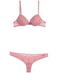 Damen Bekleidung Dessous Dessous-Sets und Höschen-Sets Verdissima Spitze Set in Pink 