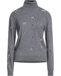 MSGM - Turtleneck Wool, Viscose, Polyamide, Cashmere - Lyst