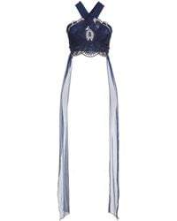 Alberta Ferretti - Top Silk, Polyester - Lyst