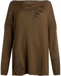 Masnada - Military Sweater Merino Wool - Lyst