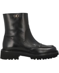 Ferragamo - Ankle Boots Leather - Lyst