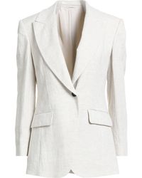 Brunello Cucinelli - Ivory Blazer Linen, Polyester, Polyamide, Ecobrass - Lyst