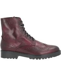Andrea Ventura Firenze - Burgundy Ankle Boots Leather - Lyst
