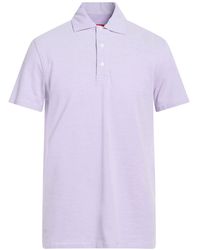 Isaia - Lilac Polo Shirt Cotton - Lyst