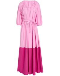 Le Sarte Pettegole - Maxi Dress Cotton, Elastane - Lyst