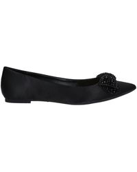 badgley mischka black flats