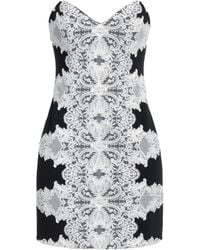 Elisabetta Franchi - Mini Dress Viscose, Acetate, Elastane, Polyamide, Cotton - Lyst