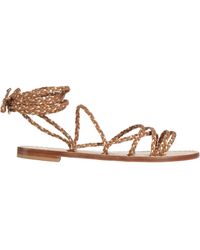 Emanuela Caruso - Sandals Leather - Lyst