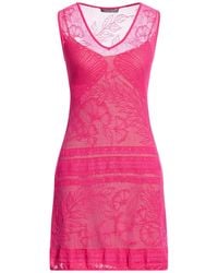 Alberta Ferretti - Mini Dress Viscose, Polyester - Lyst
