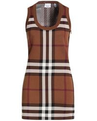 Burberry - Mini Dress Viscose, Polyester, Polyamide, Elastane - Lyst