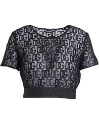 Dolce & Gabbana - Top Cotton, Polyamide, Elastane, Polyester - Lyst