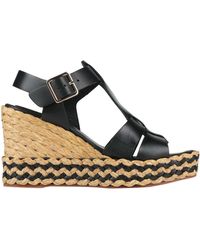 Paloma Barceló - Sandals Cow Leather, Natural Raffia - Lyst