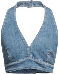Guess - Top Cotton, Elastomultiester, Elastane - Lyst