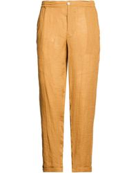 Alpha Studio - Mustard Pants Linen - Lyst
