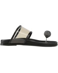 Daniele Ancarani - Thong Sandal Plastic, Soft Leather - Lyst