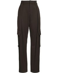 N°21 - Military Pants Polyester, Wool, Elastane - Lyst
