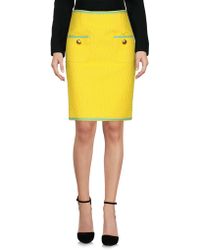Moschino Knielanger Rock - Gelb