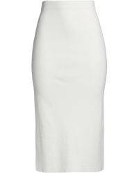 ViCOLO - Ivory Midi Skirt Viscose, Polyester - Lyst
