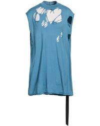 Rick Owens - Slate T-Shirt Cotton - Lyst