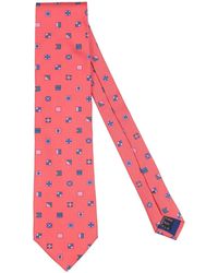 Etro - Coral Ties & Bow Ties Silk - Lyst