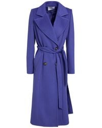 White Wise - Coat Polyester, Viscose - Lyst