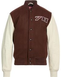 DIESEL - Jacket Wool, Nylon, Cow Leather - Lyst