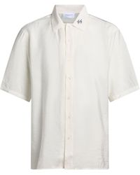 FAMILY FIRST - Ivory Shirt Cupro, Polyester - Lyst