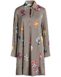 Shirtaporter - Mini Dress Viscose, Elastane - Lyst