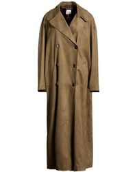 Alysi - Crème Military Overcoat & Trench Coat Polyester, Elastane - Lyst