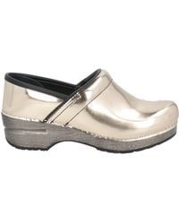 Dansko - Metallic Leather Clog Mules - Lyst