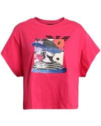 Emporio Armani - T-Shirt Cotton - Lyst