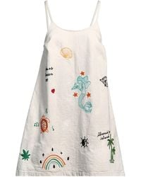 Alanui - Mini Dress Cotton, Linen - Lyst