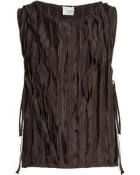 Alysi - Crème Top Viscose - Lyst