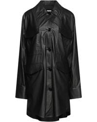 MM6 by Maison Margiela - Overcoat & Trench Coat Polyurethane, Viscose - Lyst