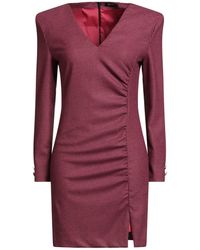 Liu Jo - Fuchsia Mini Dress Polyester, Viscose, Wool, Polyamide, Elastane - Lyst