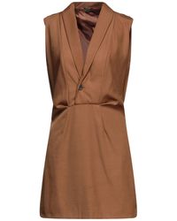 Full Circle Short Dress - Brown