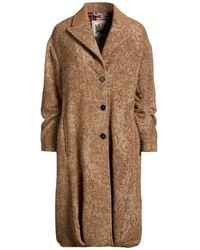 High - Coat Cotton, Polyester, Acrylic, Alpaca Wool, Virgin Wool - Lyst