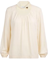 SIMONA CORSELLINI - Cream Top Acetate, Silk - Lyst