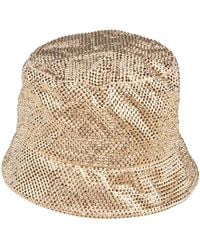 Prada - Verzierter Hut aus Satin - Lyst