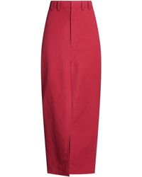 Brunello Cucinelli - Maxi Skirt Cotton, Linen - Lyst